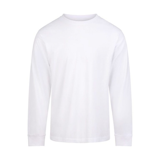 Koszulka Klasyczna Bawełniana Długi Rękaw AWT012 - Arctic White