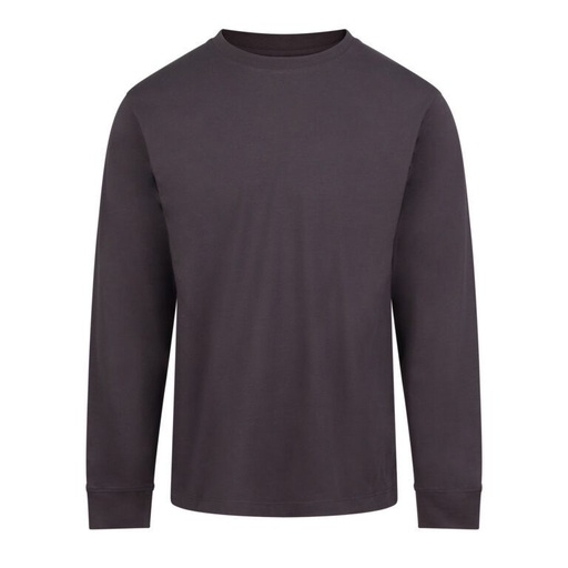 Koszulka Klasyczna Bawełniana Długi Rękaw AWT012 - Solid Charcoal