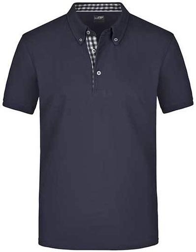 Men´s Plain Polo - Navy / Navy / White