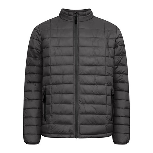 Męska kurtka ocieplana z wodoodpornym zamkiem E7631 - Charcoal (Solid)