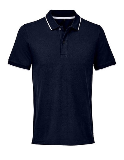 Koszulka Polo Meska Bawelniana L04769 - French Navy / White