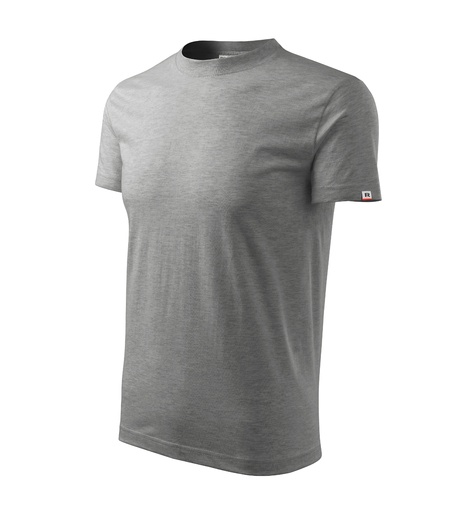 Koszulka unisex RIMECK Base MR06 - ciemnoszary melanż 12 (brand label)