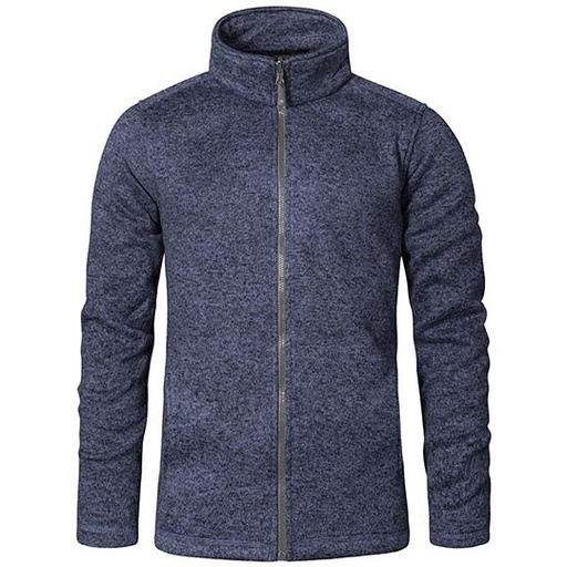 Męska kurtka polarowa slim E7720 - Heather Blue