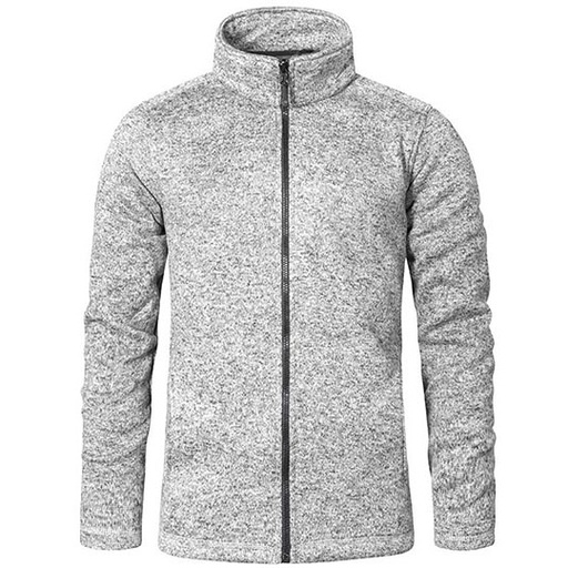 Meska kurtka polarowa slim E7720 - Heather Grey