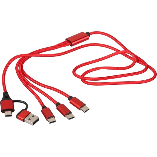 Kabel do ładowania 6 w 1 - czerwony