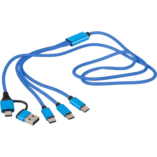 Kabel do ładowania 6 w 1 - niebieski