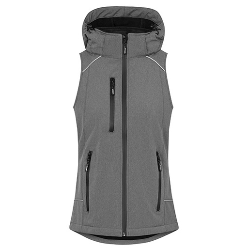 Kamizelka Damska Softshell Wiatroszczelna E7845 - Heather Grey