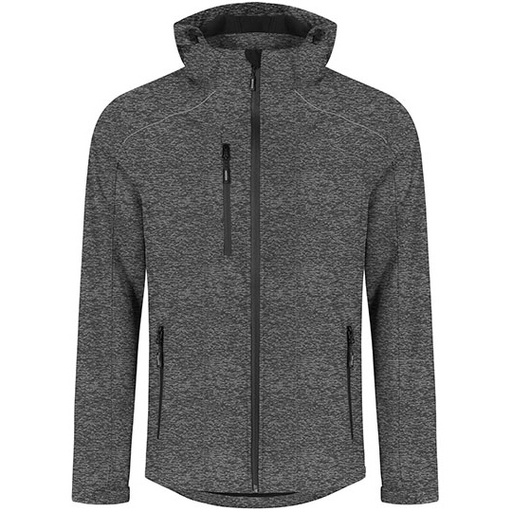 Kurtka Męska Softshell Wodoszczelna Oddychająca E7850 - Heather Grey