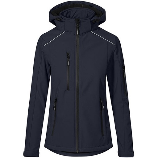 Damska kurtka softshell slim E7855 - Navy