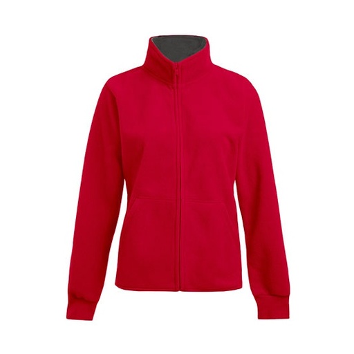 Bluza Klasyczna Polarowa Anti-pill E7985 - Red & Light Grey (Solid)