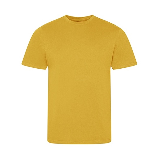 T-shirt Męski Slim Fit Bawełna Organiczna EA001 - Mustard