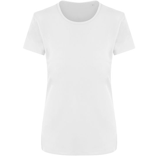 Koszulka sportowa damska slim z recyklingu - Arctic White