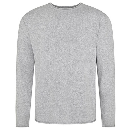 Sweter z klasycznym krojem EA060 - Heather Grey