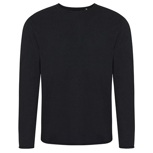 Sweter z klasycznym krojem EA060 - Black
