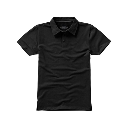 Koszulka polo męska klasyczna EL38084 - Anthracite (Solid) & Black