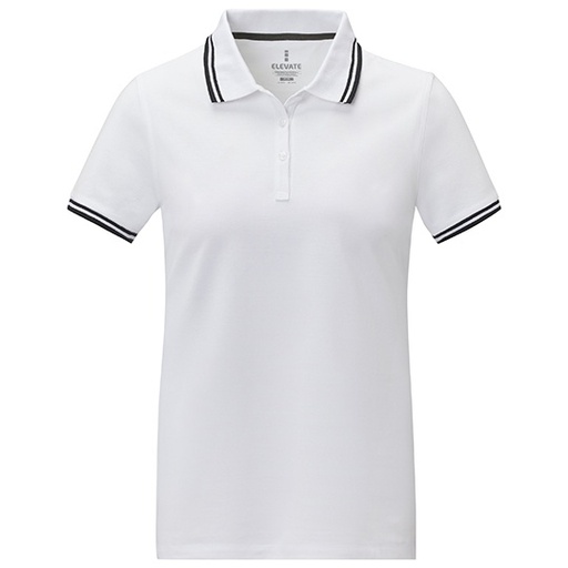 Polo Damskie Klasyczne Pika Bawelniana EL38109 - White