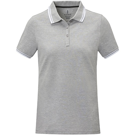 Polo Damskie Klasyczne Pika Bawelniana EL38109 - Heather Grey