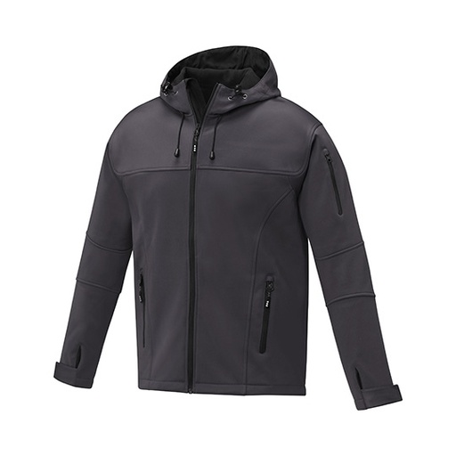 Męska kurtka softshell z przedłużonym tyłem EL38327 - Storm Grey