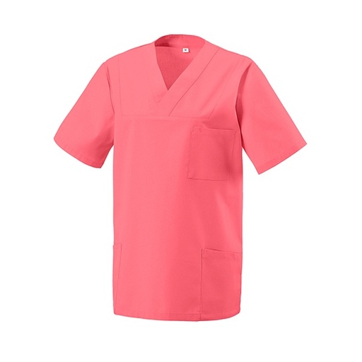 Tunika z dekoltem w szpic EX273 - Electric Pink