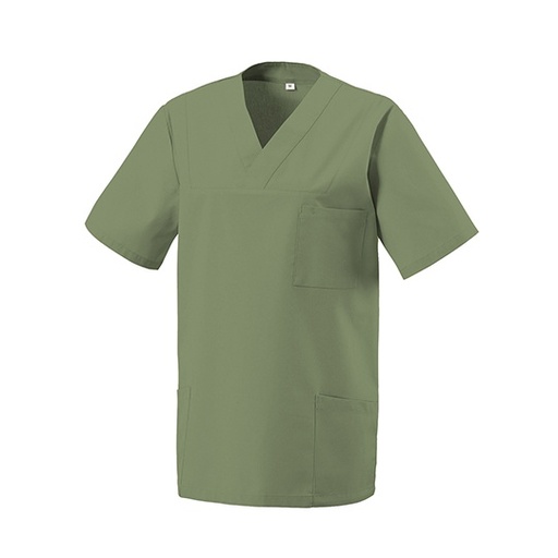 Tunika z dekoltem w szpic EX273 - Sage