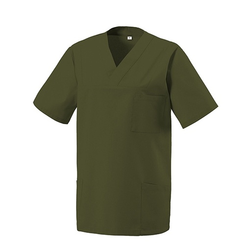 Tunika z dekoltem w szpic EX273 - Olive