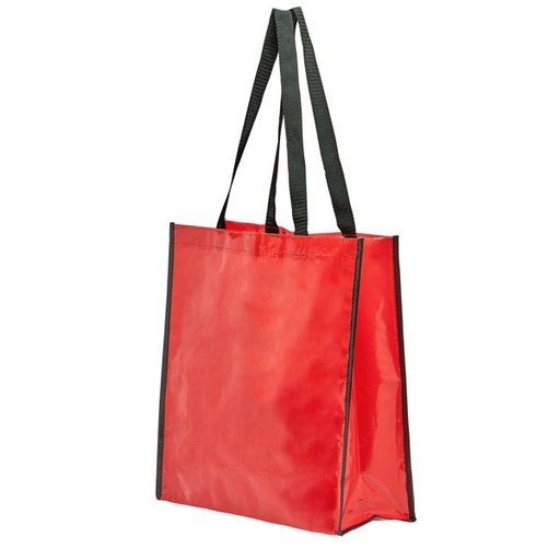 Lśniąca torba laminowana COAST BO7543 - czerwony