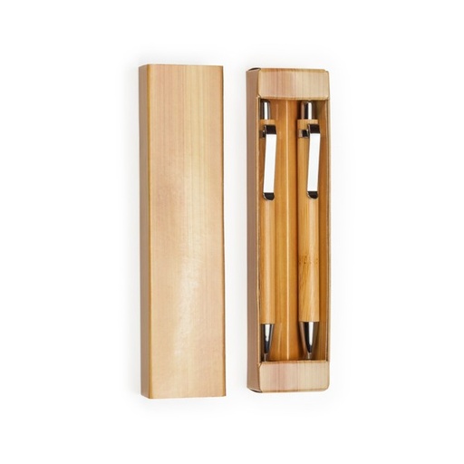 Zestaw długopisów/ołówków KIOTO HW8036 - naturalny