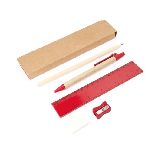 Zestaw do pisania LIZANA HW8064 - czerwony