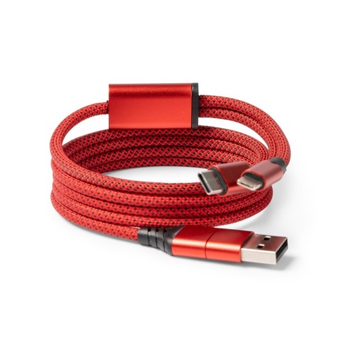 Kabel do ładowania ELON IA1760 - czerwony