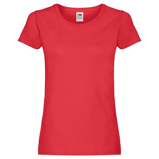 T-shirt Damski Slim Bawełniany F111 - Red