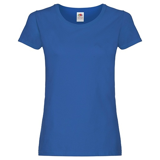 T-shirt Damski Slim Bawelniany F111 - Royal Blue