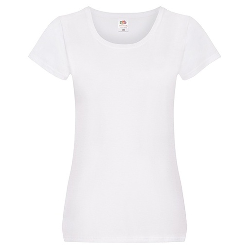 T-shirt Damski Slim Bawełniany F111 - White