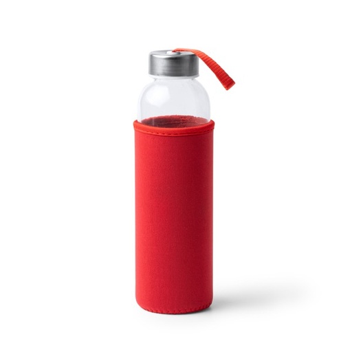 Szklany bidon o pojemności 500 ml CAMU MD4040 - czerwony