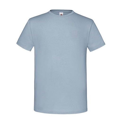 T-shirt Slim Bawelna Czesana Ring Spun F130 - Mineral Blue