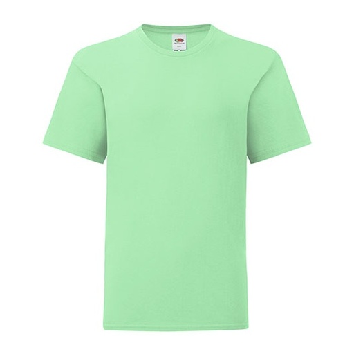 T-shirt dziecięcy slim F130K - Neo Mint