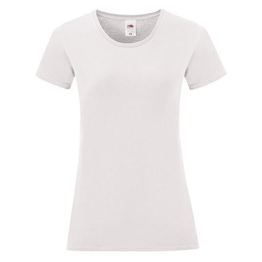 T-shirt Damski Slim Bawelniany F131 - White