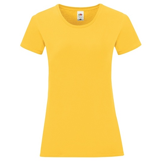 T-shirt Damski Slim Bawelniany F131 - Sunflower