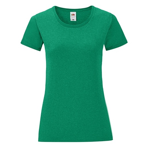 Damski T-shirt Slim F131 - Heather Green