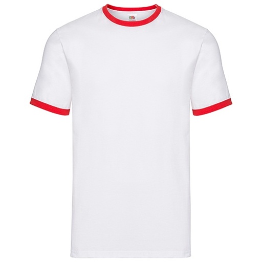 Koszulka Ringer F159 - White & Red
