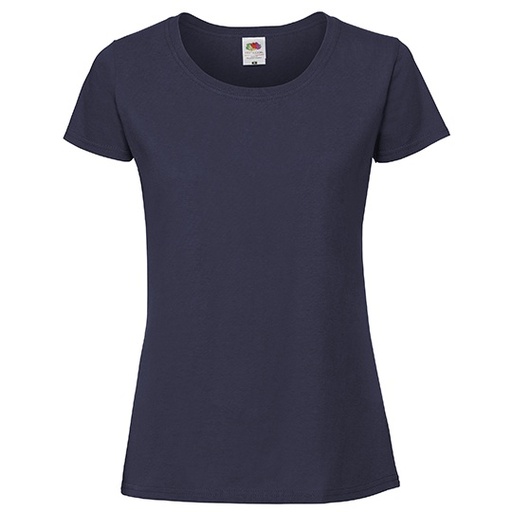 Damski T-shirt Slim F186 - Navy