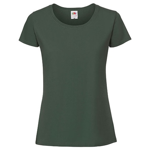 Damski T-shirt Slim F186 - Bottle Green