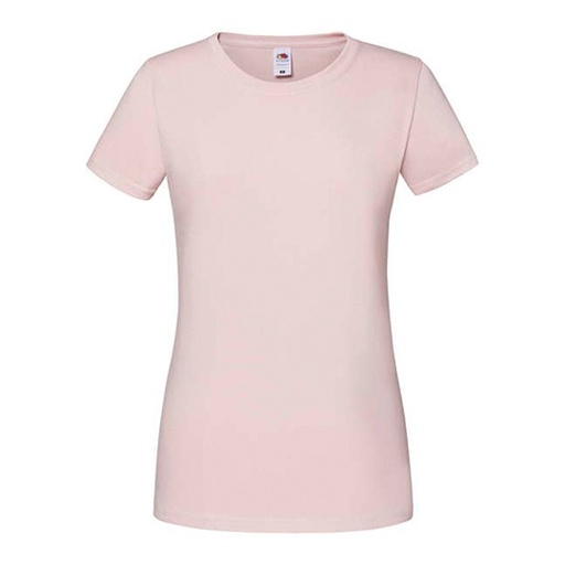 Damski T-shirt Slim F186 - Powder Rose