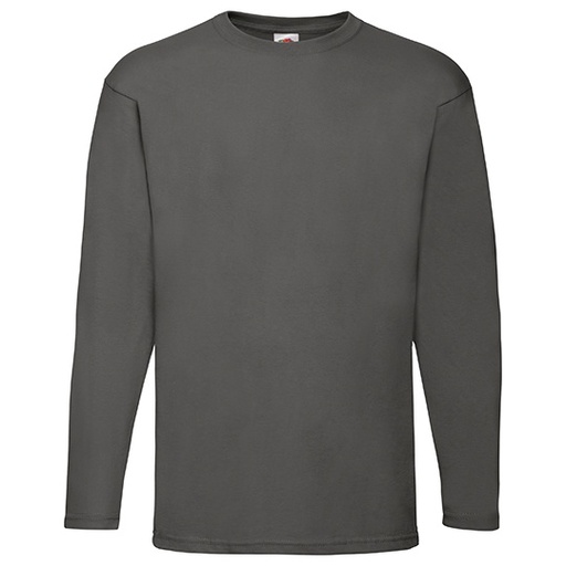Koszulka Męska Klasyczna Bawełniana Długi Rękaw F240 - Light Graphite (Solid)