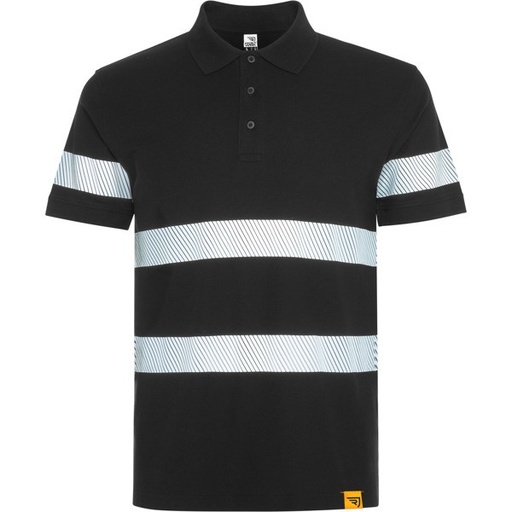 Koszulka polo odblaskowa FORAN HV9324 - czarny