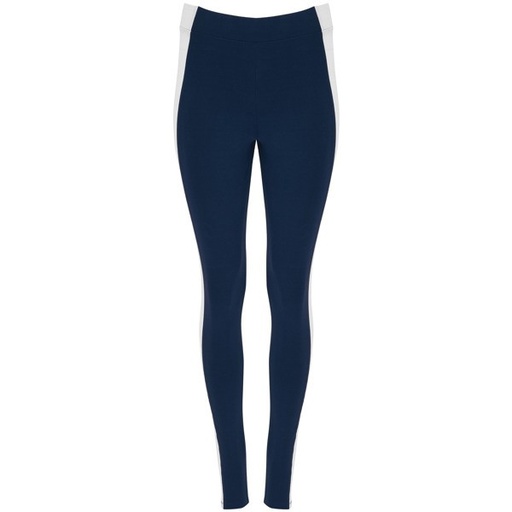 Legginsy AGIA LG0398 - granatowy/biały