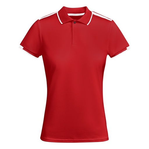 Koszulka polo TAMIL WOMAN PO0409 - czerwony/biały