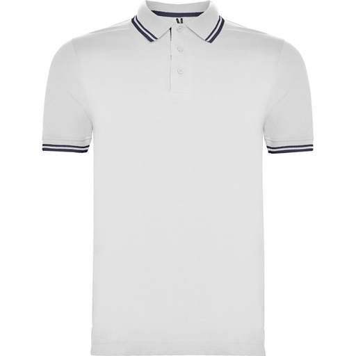 Koszulka polo MONTREAL PO6629 - biały/niebieski