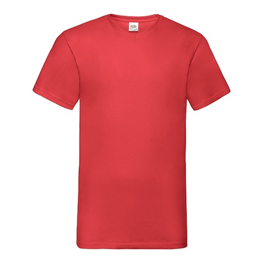 T-shirt klasyczny z dekoltem V F270 - Red