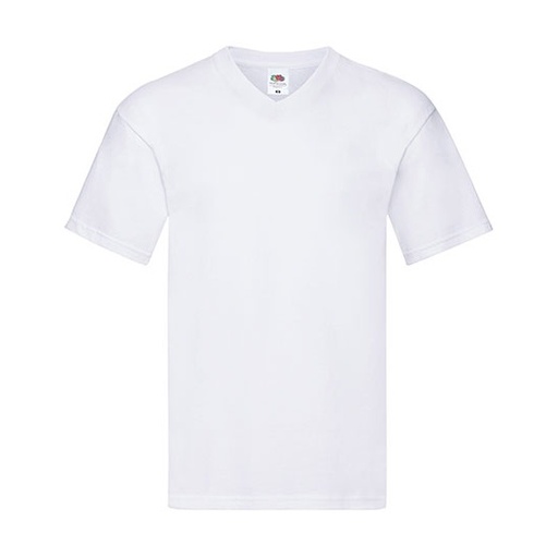 T-shirt z dekoltem V F272 - White