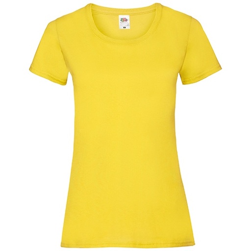 Damska koszulka slim F288N - Yellow